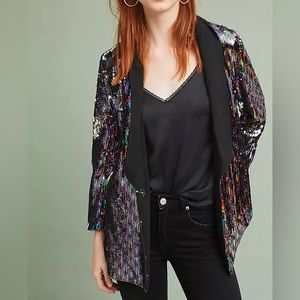 Anthropologie Cartonnier Sequin Blazer (X-Small)
